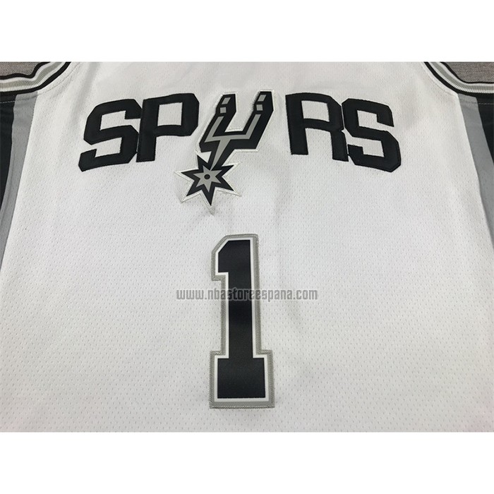 Camiseta San Antonio Spurs Victor Wembanyama NO 1 Association 2022-23 Blanco